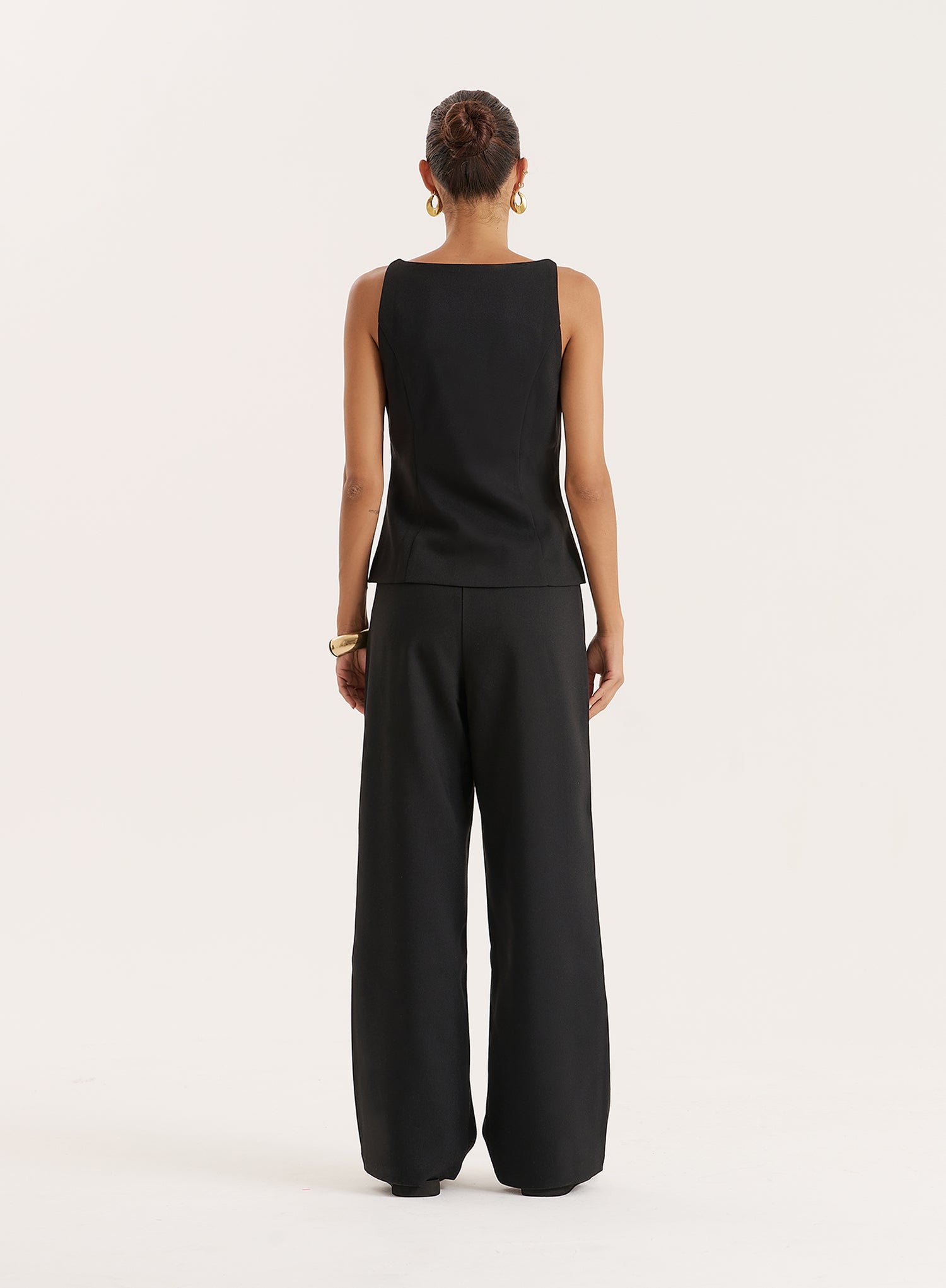 Black Tailored Waistcoat